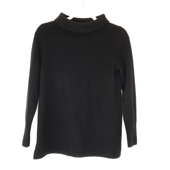 Talbots Black Cashmere Mock Neck Sweater SP - Picture 1 of 5